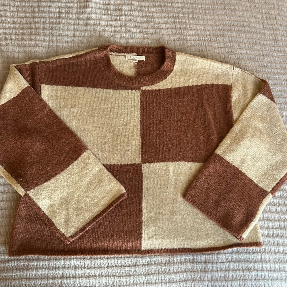Z Supply Rosi Blocked Sweater in Penny